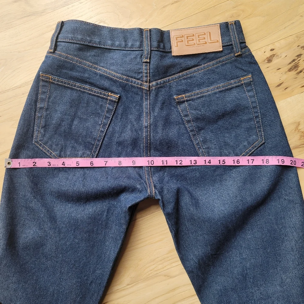 NWOT FEEL Studio Premium Selvedge Indigo Jeans - Picture 13 of 16